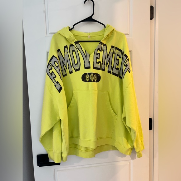 FP Movement by Free People Lime Green Hoodie NWOT - Picture 7 of 9